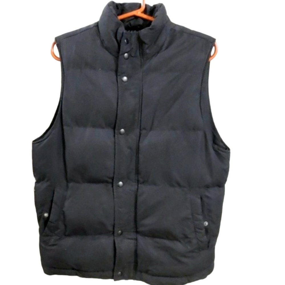 St. John's Bay Puffer Vest, Black, Size S, Men